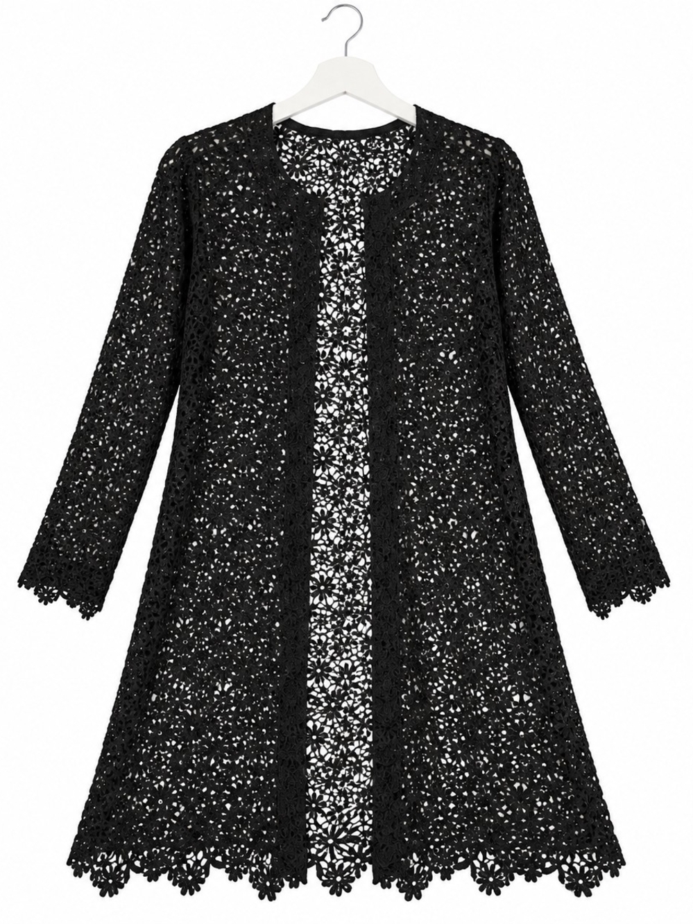 Black Cardigan Open Cover Up